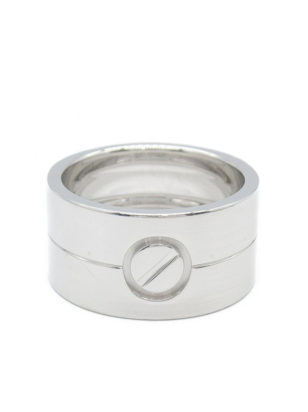 Cartier 18K白金 High Love 戒指（典藏款） - 银色