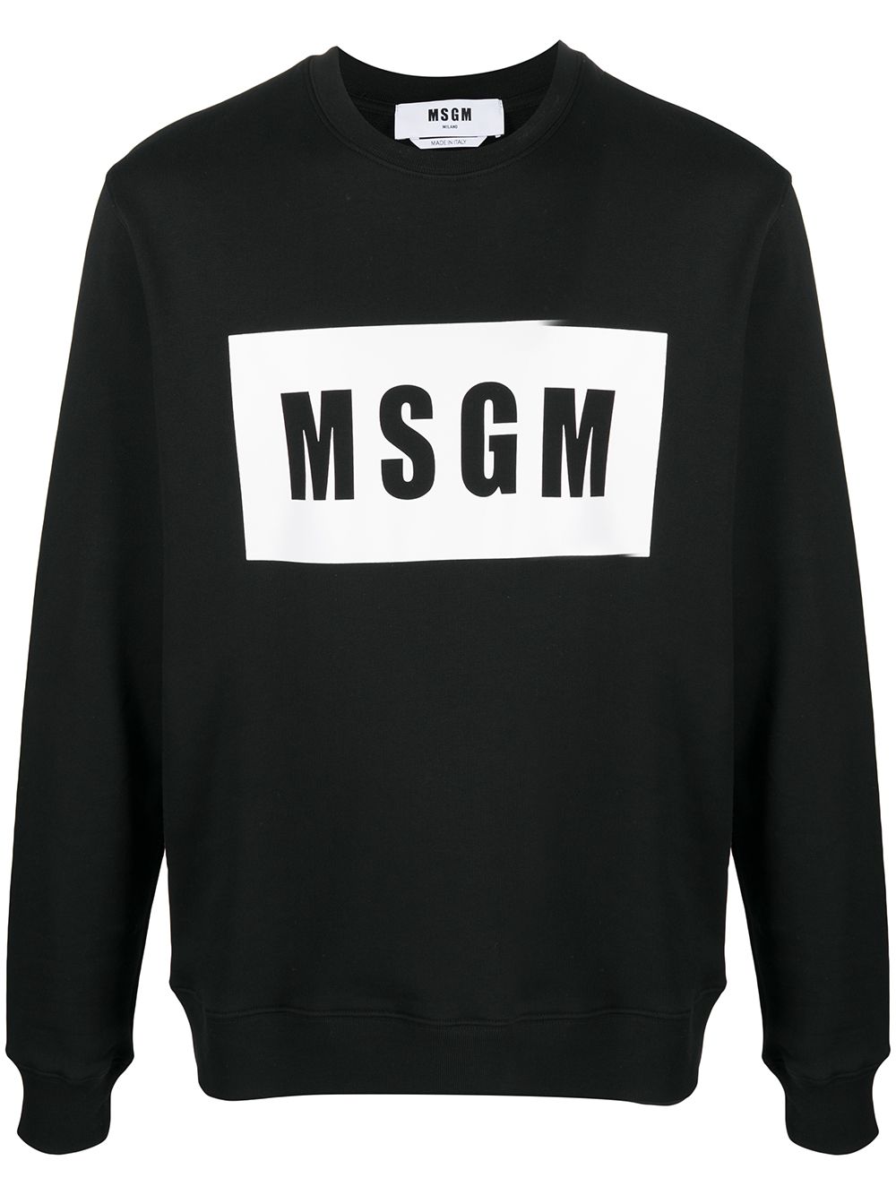 MSGM logo印花卫衣 - 黑色