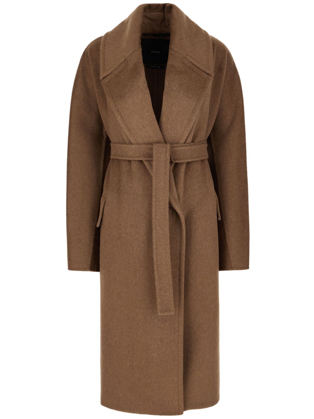 Max Mara 束腰长款外套 - 褐色