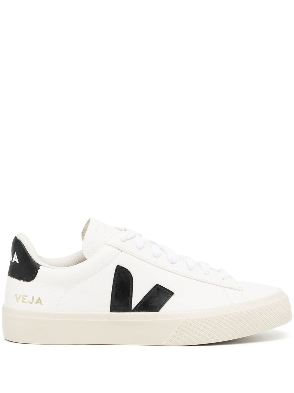 VEJA Campo Chromefree 皮质运动鞋 - 白色