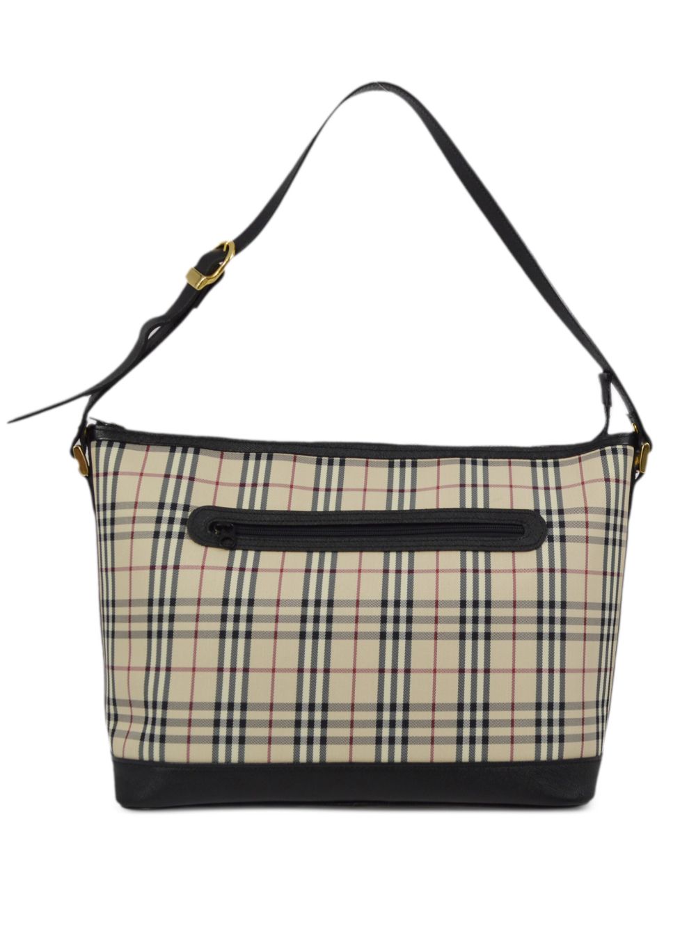 Burberry Pre-Owned 经典格纹正面口袋单肩包（1990-2000年典藏款） - 中性色