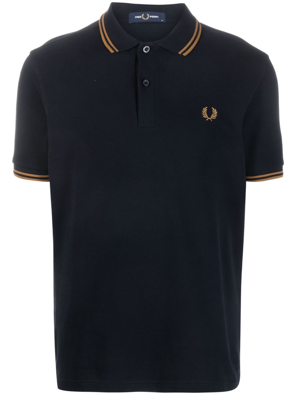 Fred Perry logo刺绣polo衫 - 蓝色
