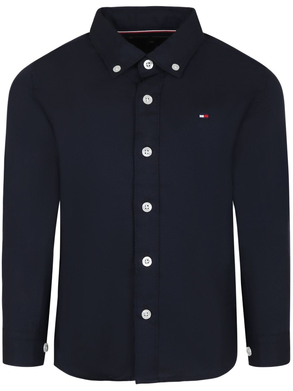 Tommy Hilfiger Junior 标贴衬衫 - 蓝色