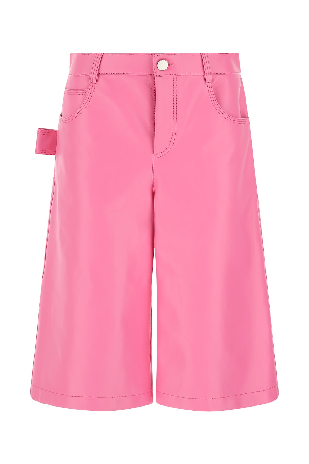 Bottega Veneta Pink Nappa Leather Bermuda Shorts