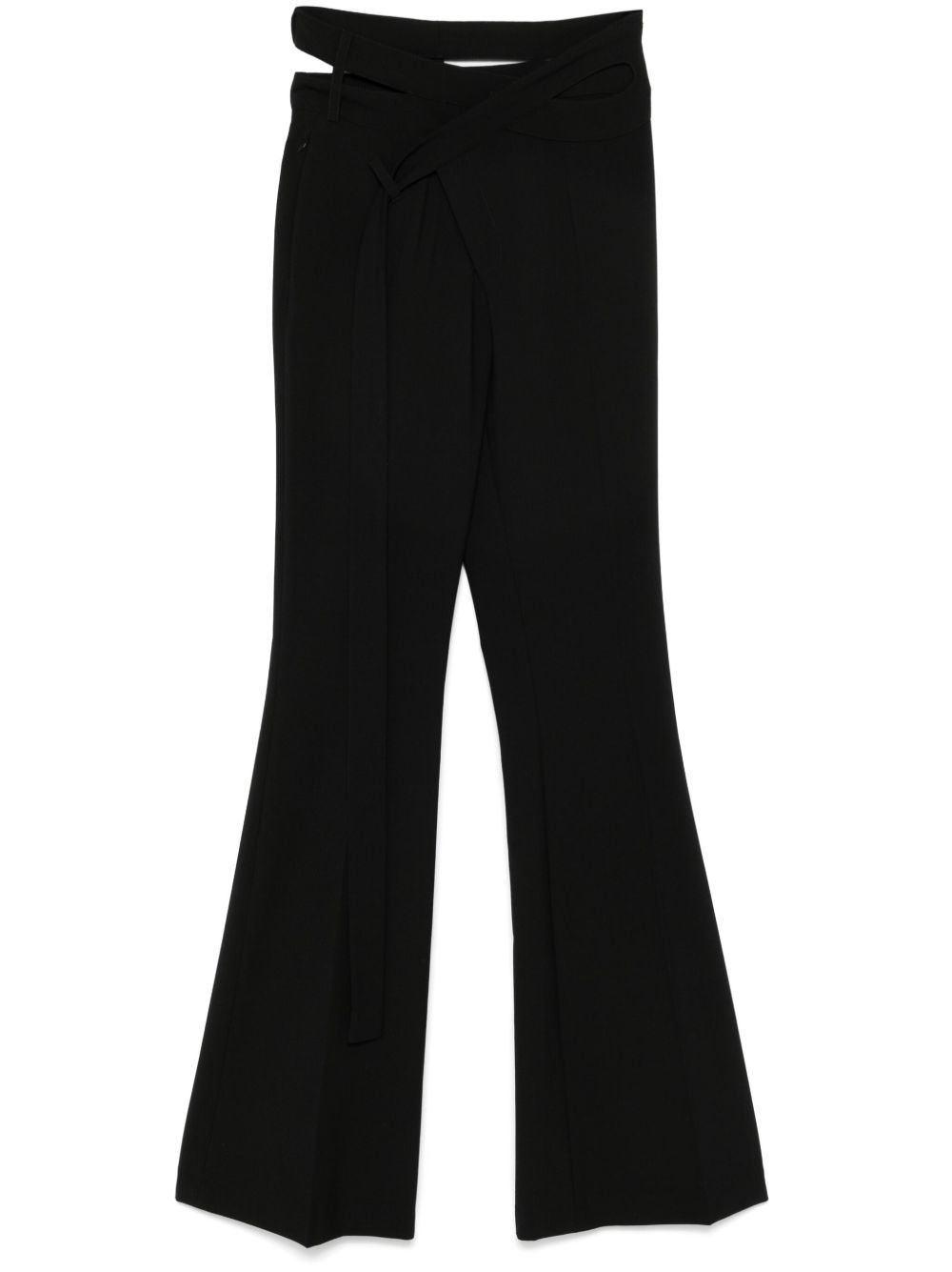 Ottolinger flared wrap trousers - 黑色