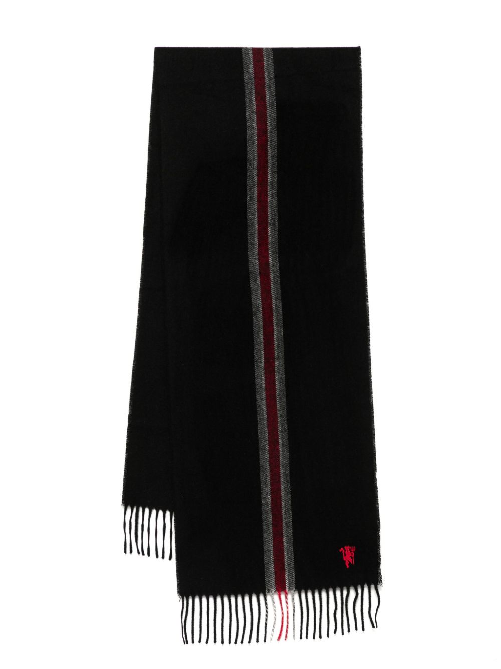 Paul Smith Manchester United 中央条纹围巾 - 黑色
