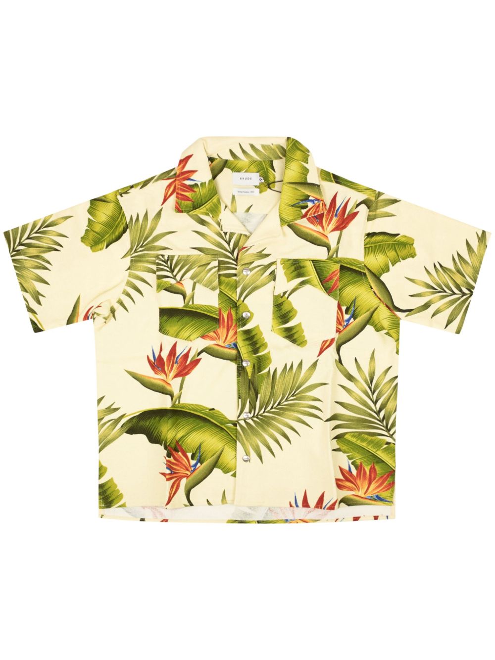 RHUDE 印花短袖衬衫 - 中性色