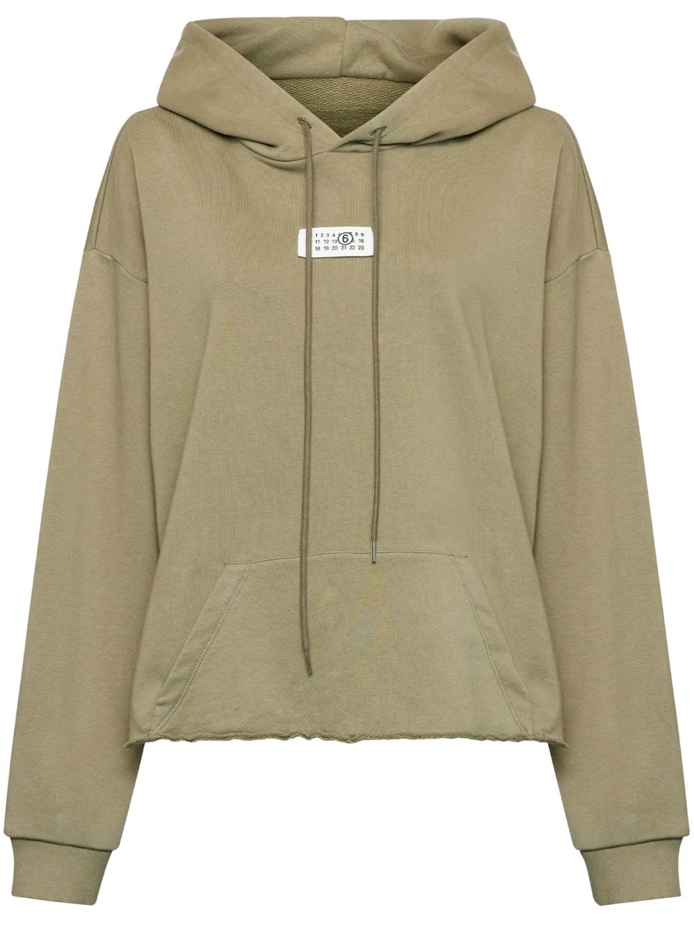 MM6 Maison Margiela Numeric 毛边连帽衫 - 中性色