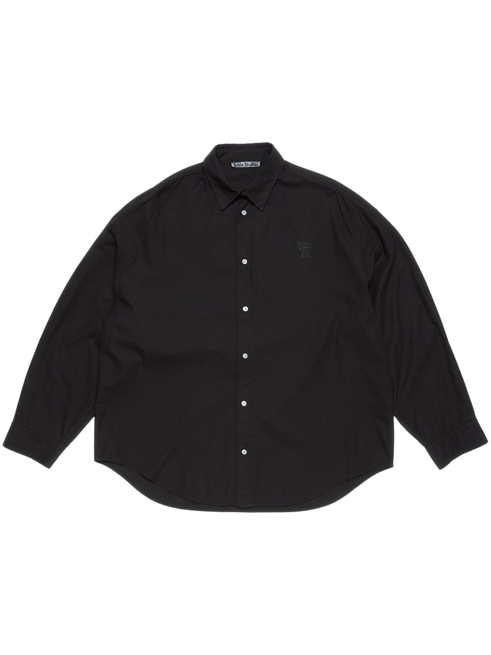 Acne Studios logo刺绣衬衫 - 黑色