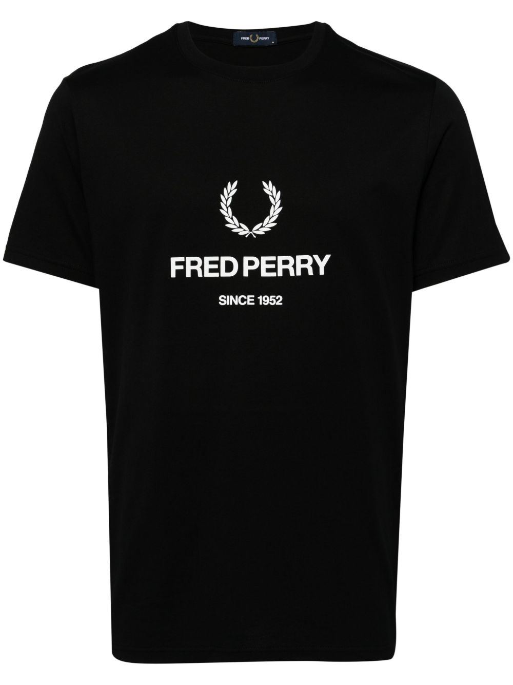 Fred Perry logo印花T恤 - 黑色