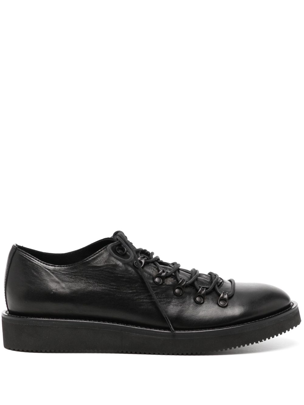 Yohji Yamamoto 登山系带鞋 - 黑色