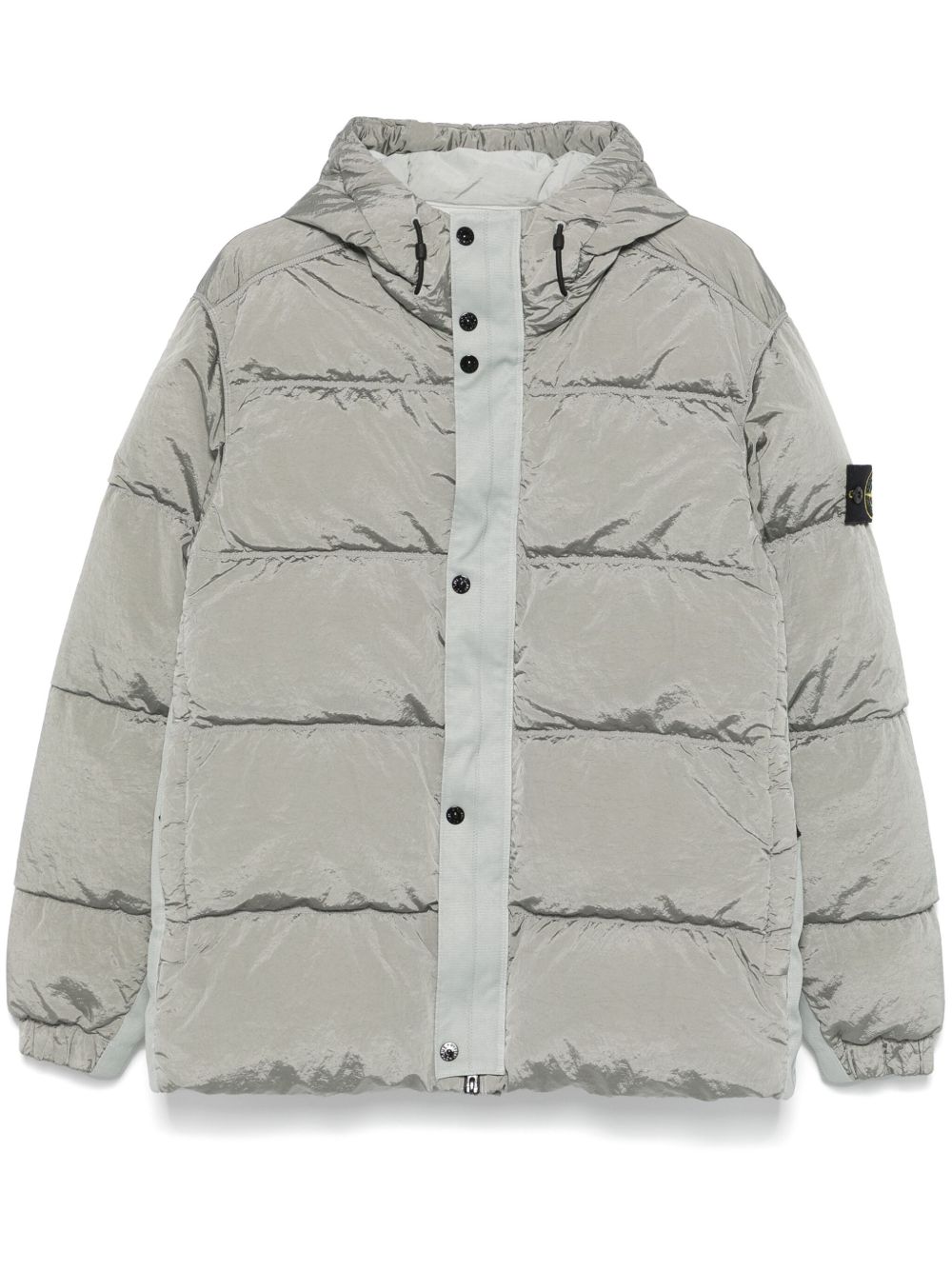 Stone Island 罗盘徽章蓬松夹克 - 灰色