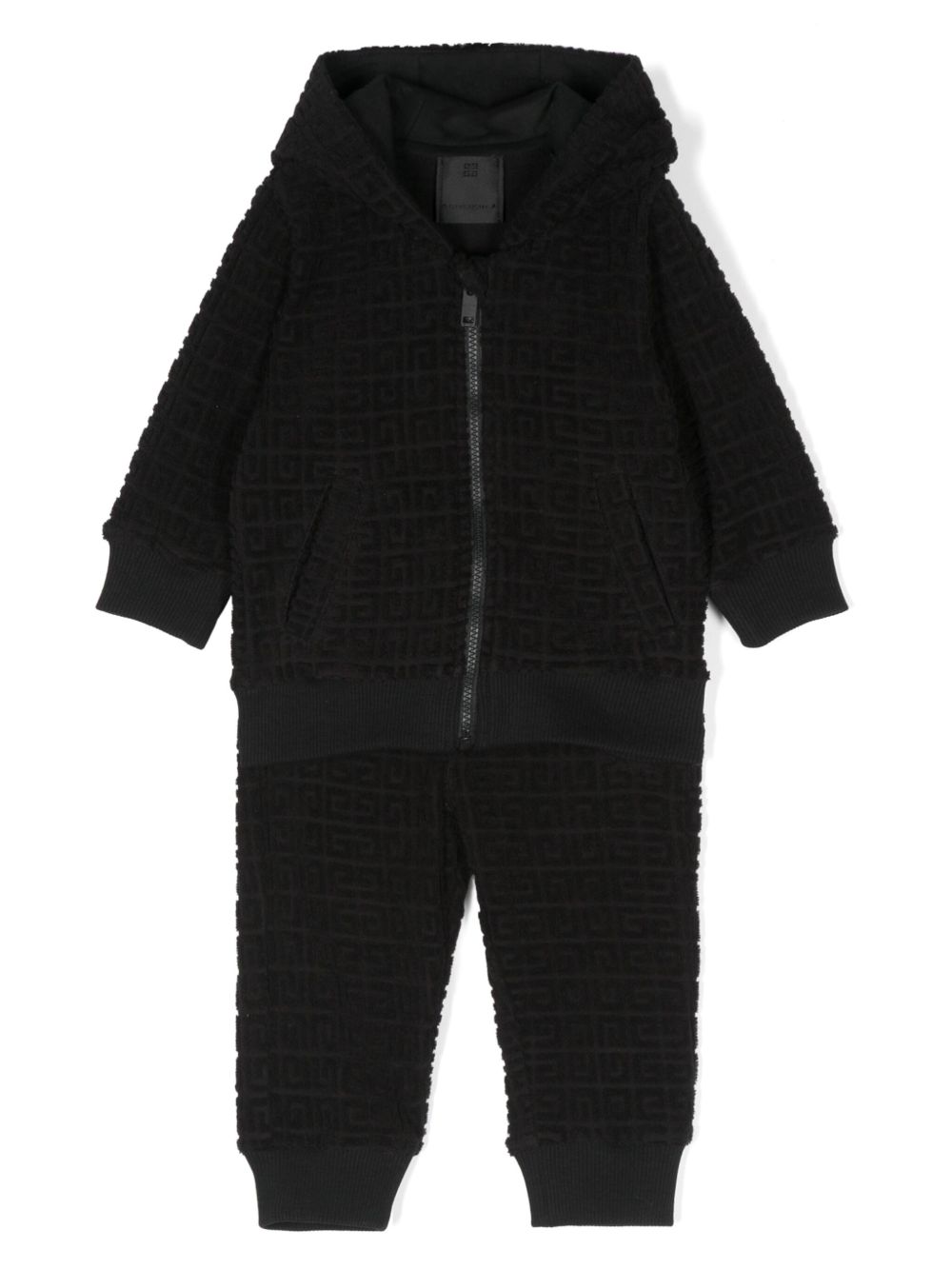 Givenchy Kids 4G 提花运动套装 - 黑色