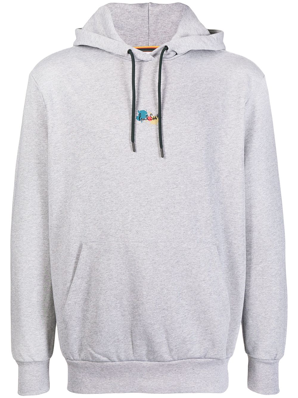 Paul Smith logo印花泼漆效果连帽衫 - 灰色