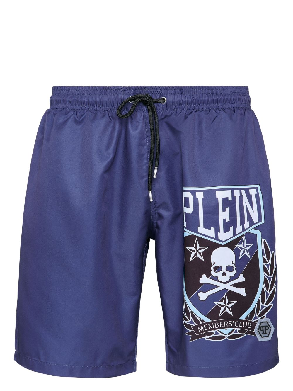 Philipp Plein Skull&Bones 印花泳裤 - 蓝色