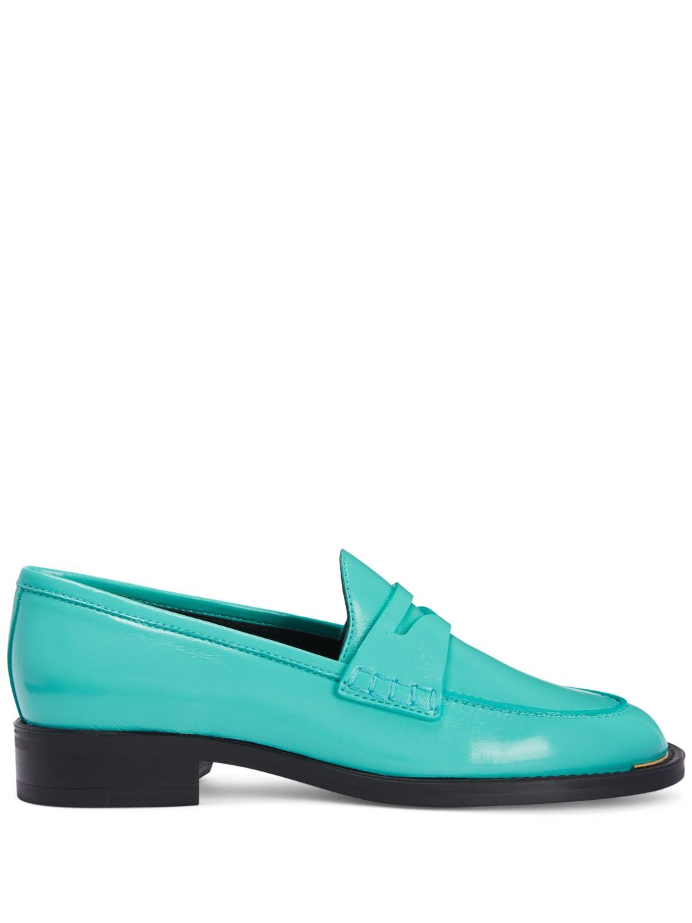 Giuseppe Zanotti Faridha 漆皮乐福鞋 - 绿色