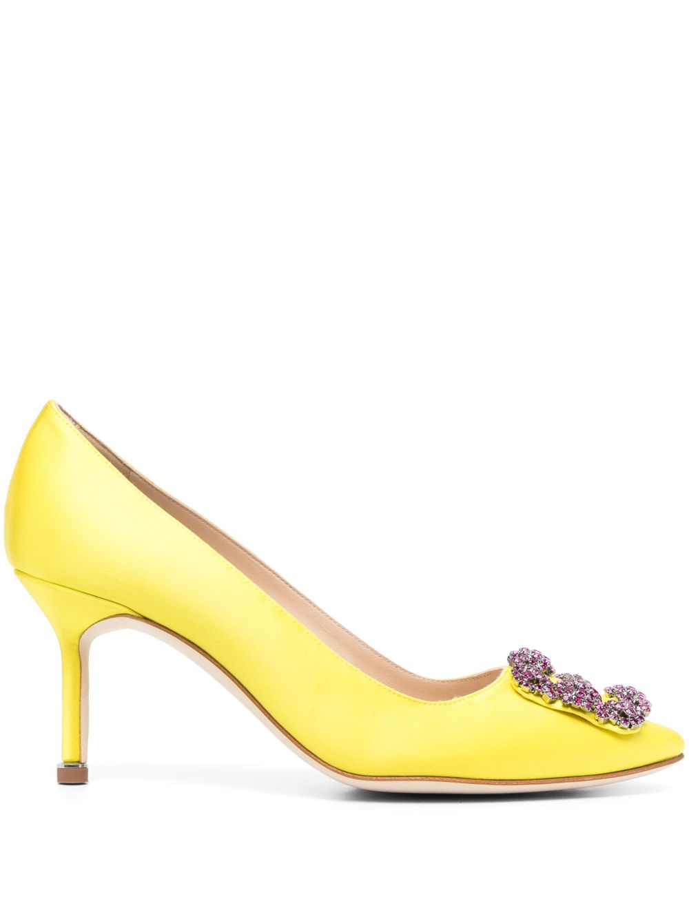 Manolo Blahnik Hangisi 中跟鞋 - 黄色