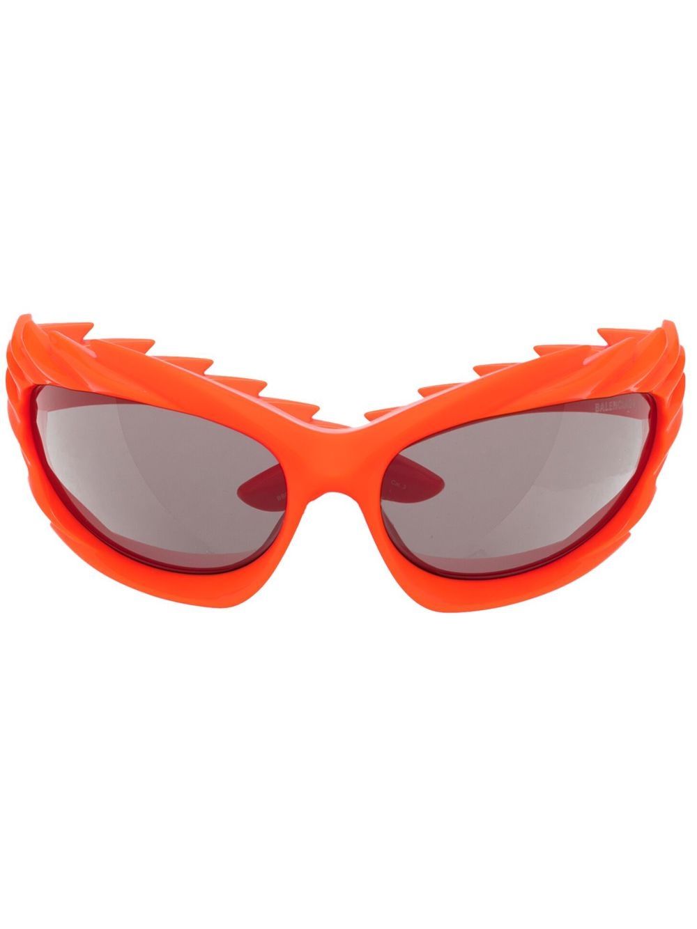 Balenciaga Eyewear 椭圆形框太阳眼镜 - 橘色