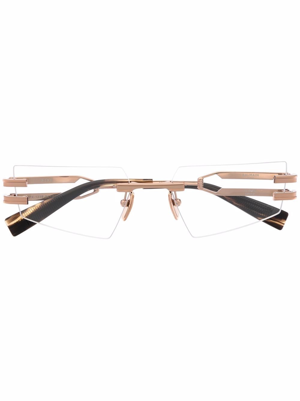 Balmain Eyewear 巴尔曼 Fixe 无框眼镜 - 金色