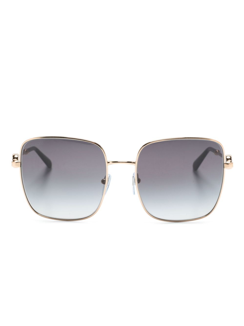 Bvlgari 超大镜框太阳眼镜 - 黑色