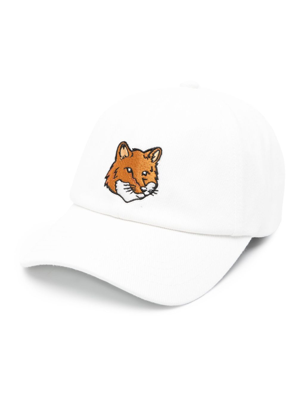Maison Kitsuné 狐狸图案棉帽 - 白色