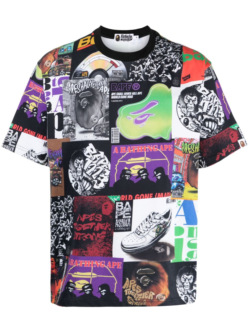 A BATHING APE® logo印花棉T恤 - 彩色