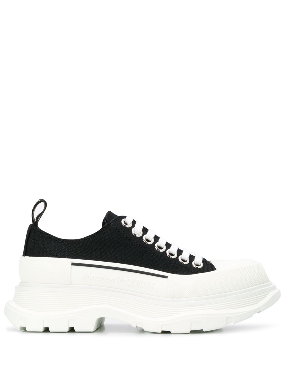 Alexander McQueen 低帮厚底运动鞋 - 黑色