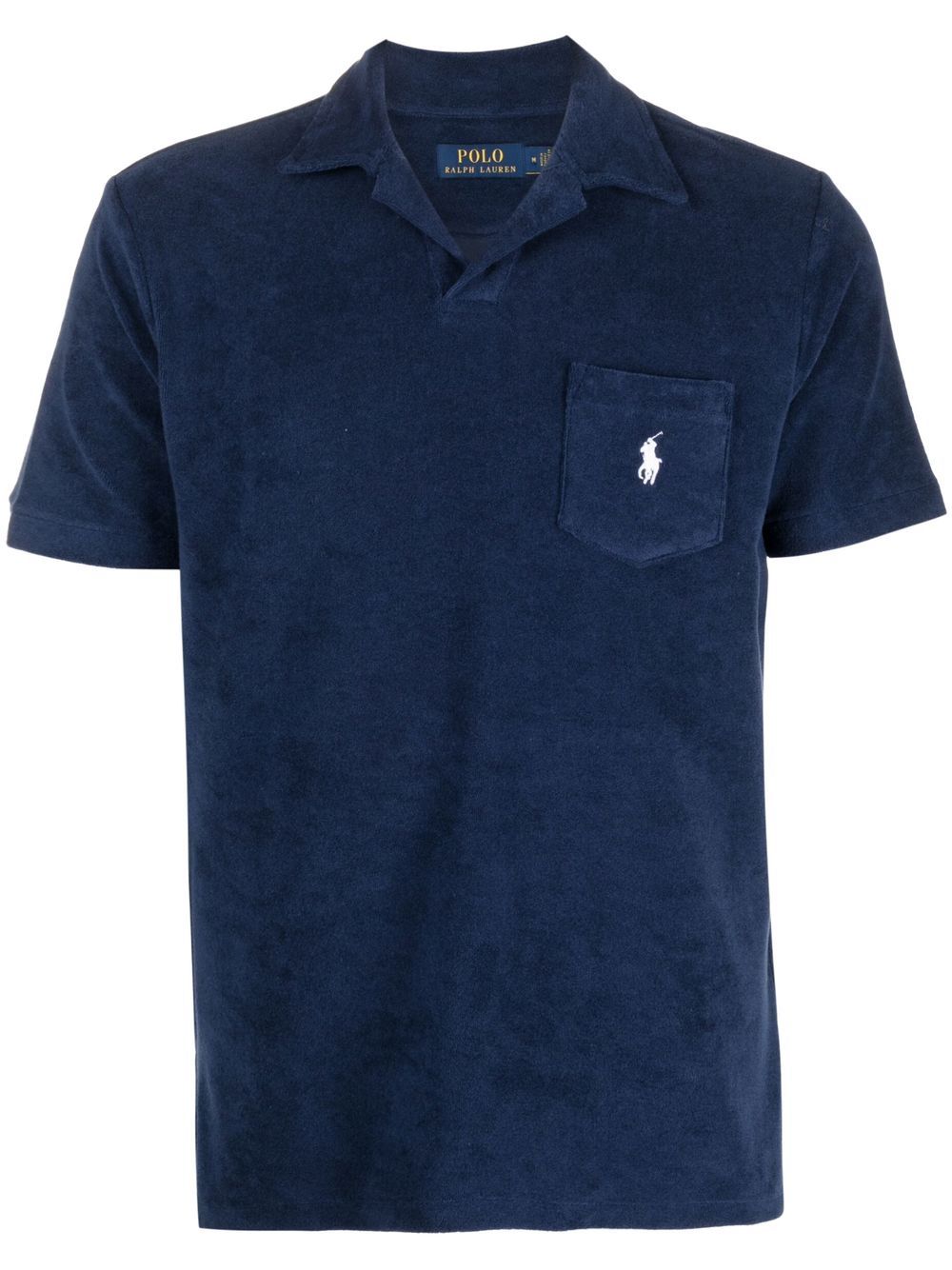 Polo Ralph Lauren 标贴口袋polo衫 - 蓝色