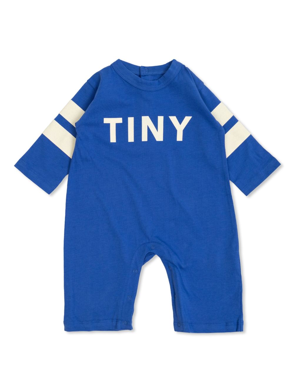 Tiny Cottons logo印花连体衣 - 蓝色