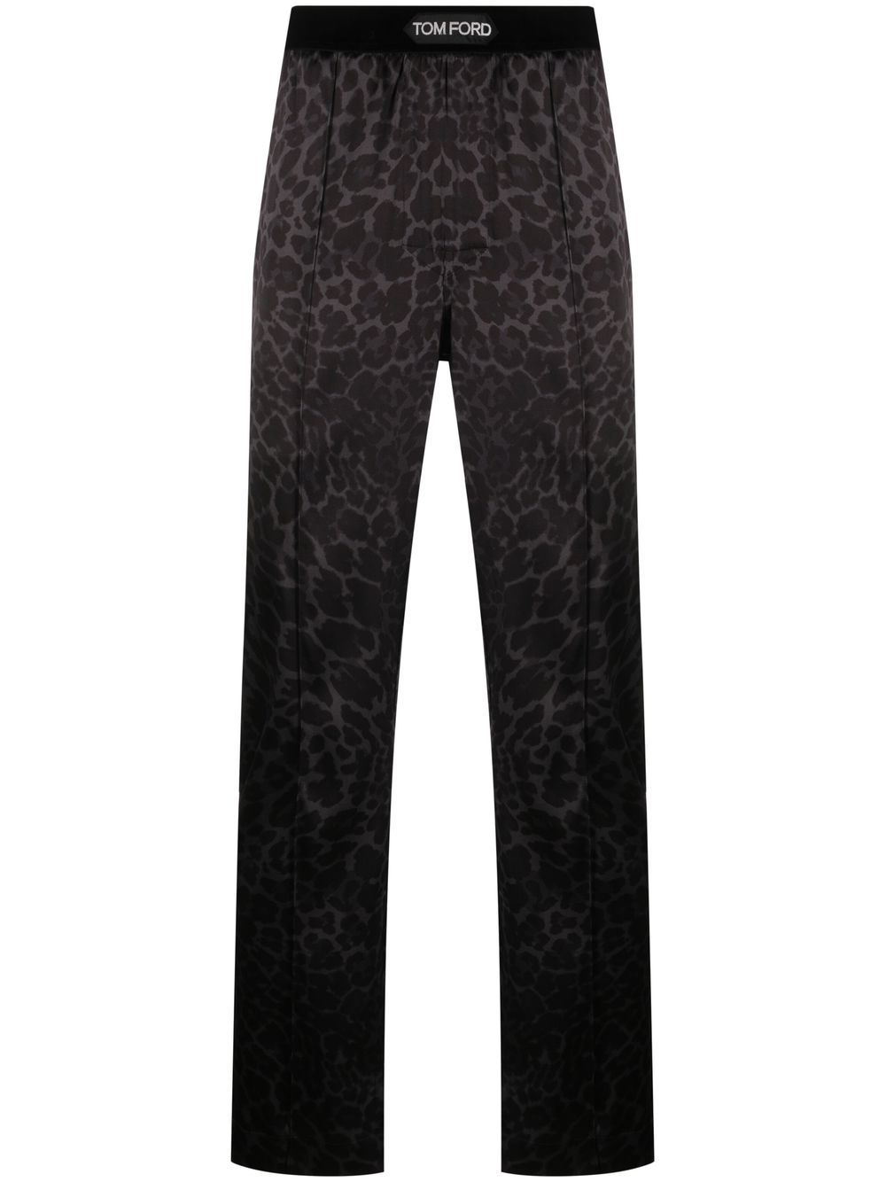 TOM FORD 汤姆福特 豹纹睡裤 - 黑色