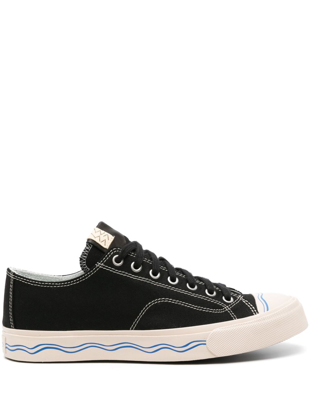 visvim Skagway Lo 帆布运动鞋 - 黑色