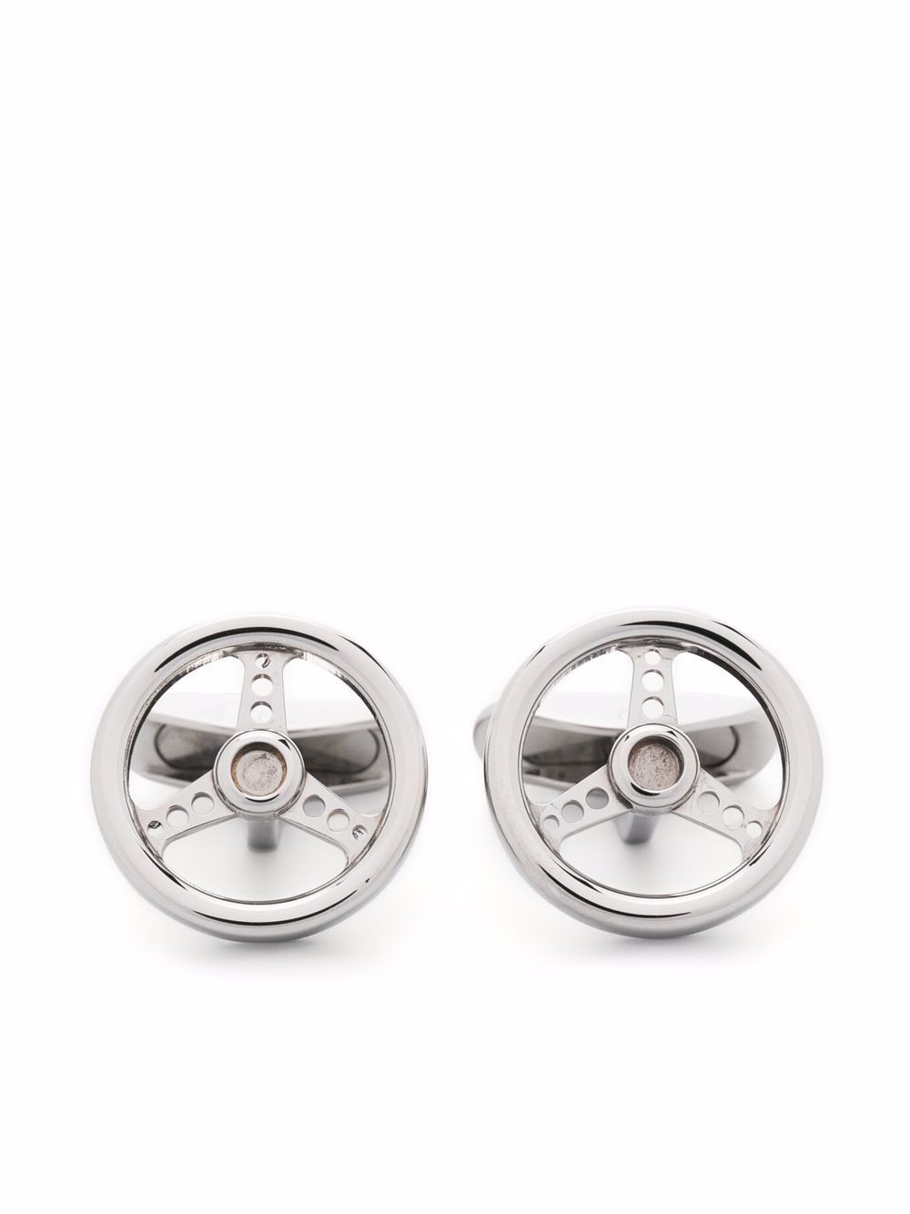 Chopard Racing Steering Wheel 袖扣 - 银色