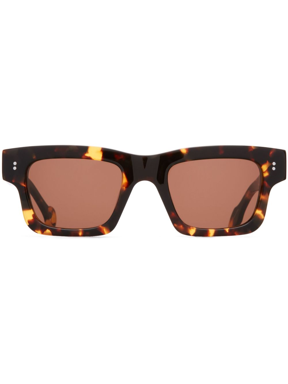JW Anderson Rectangle 太阳眼镜 - 褐色