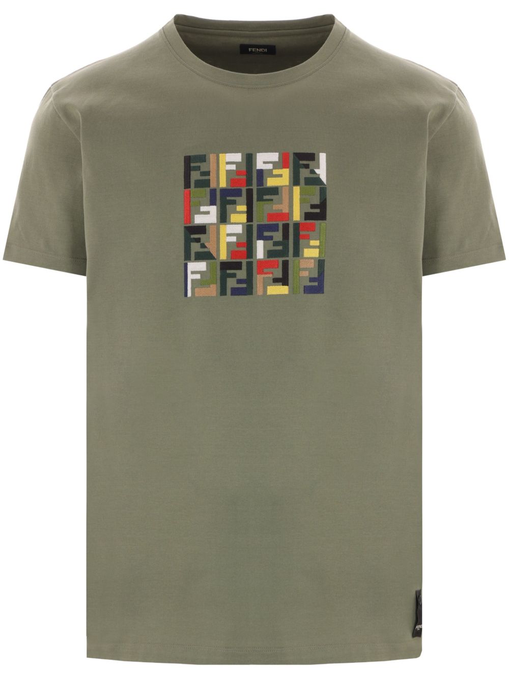 FENDI cotton T-shirt - 绿色