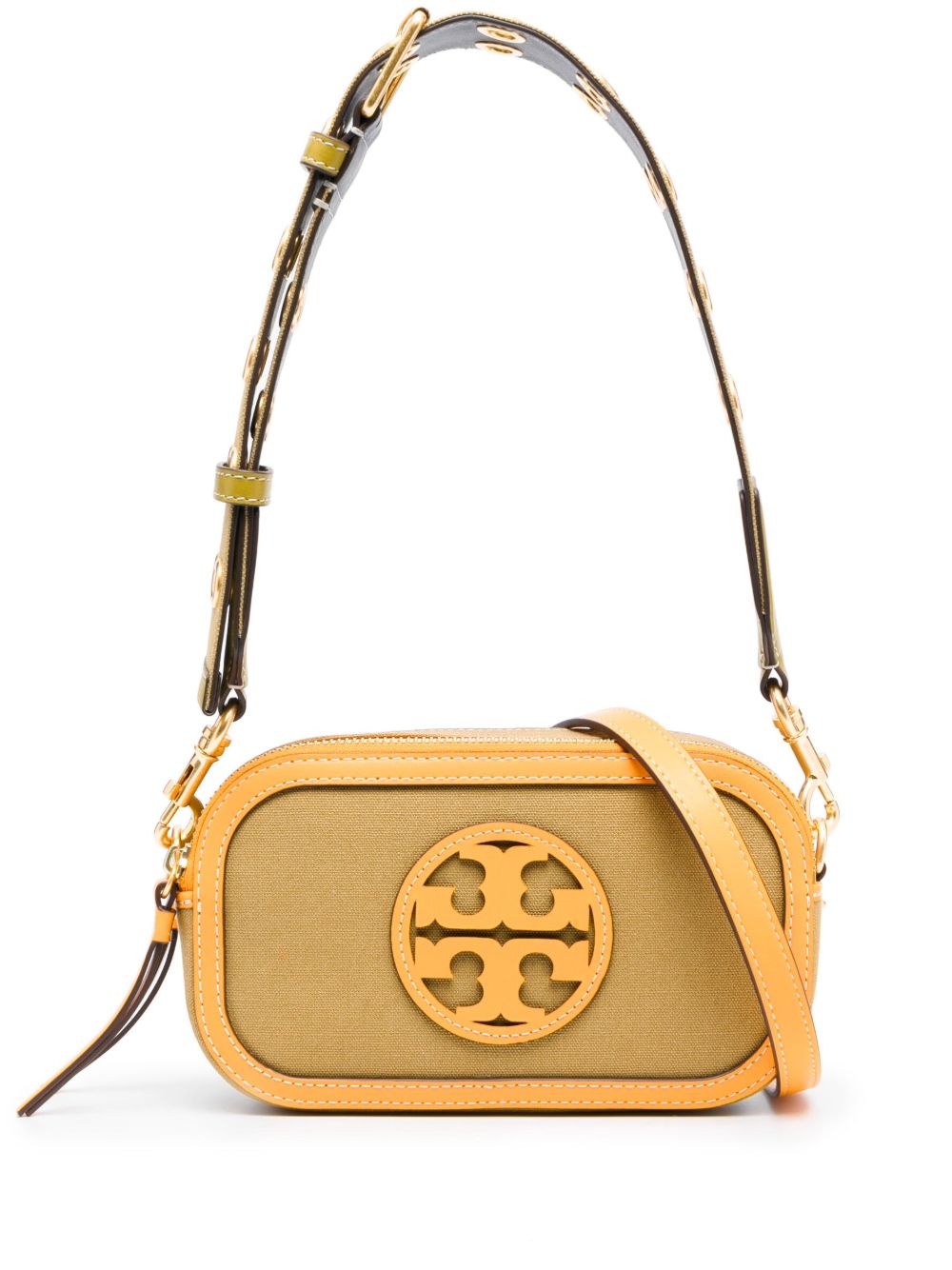 Tory Burch Miller 帆布迷你斜挎包 - 橘色