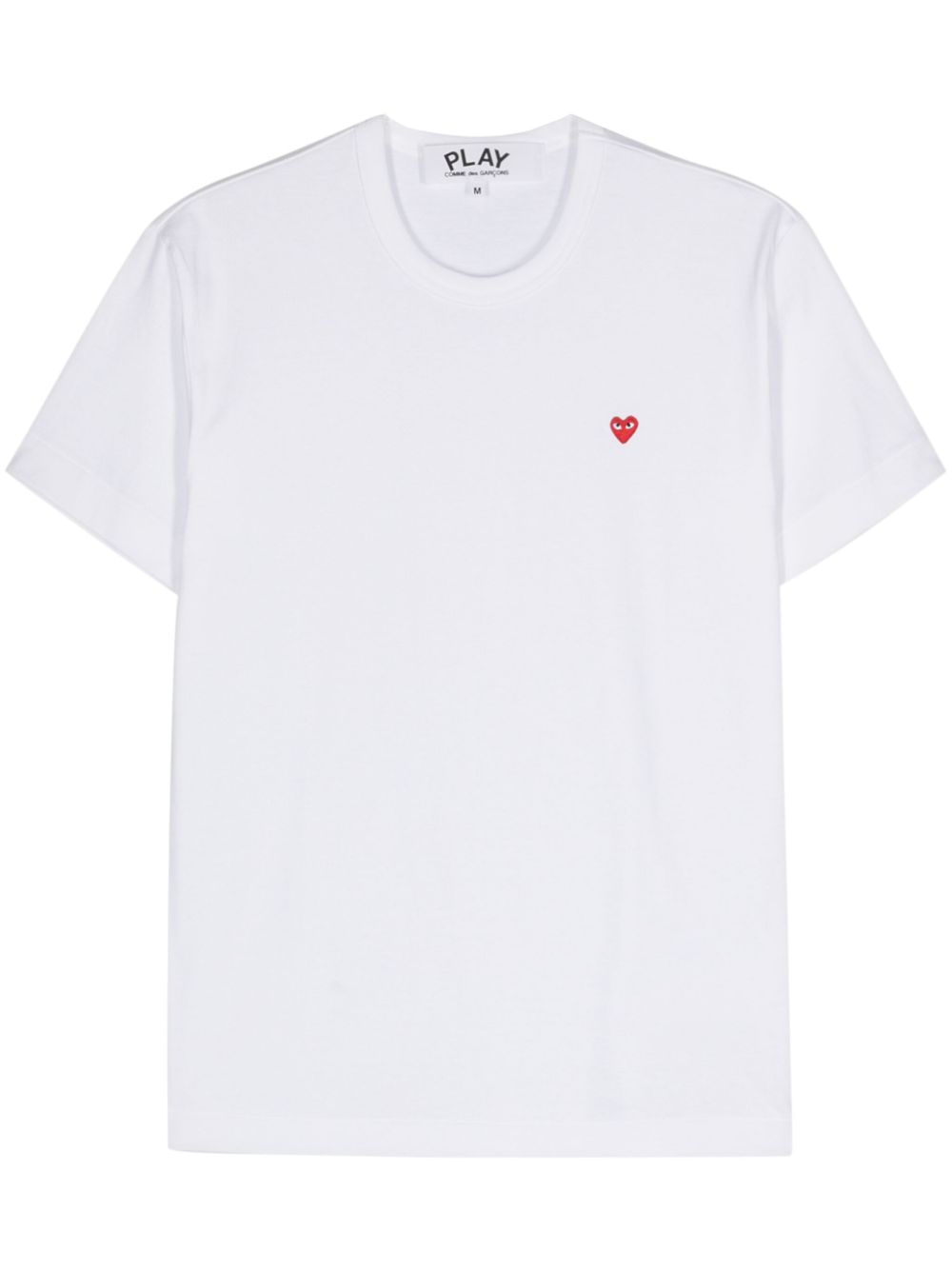 Comme Des Garçons Play 爱心贴花棉T恤 - 白色