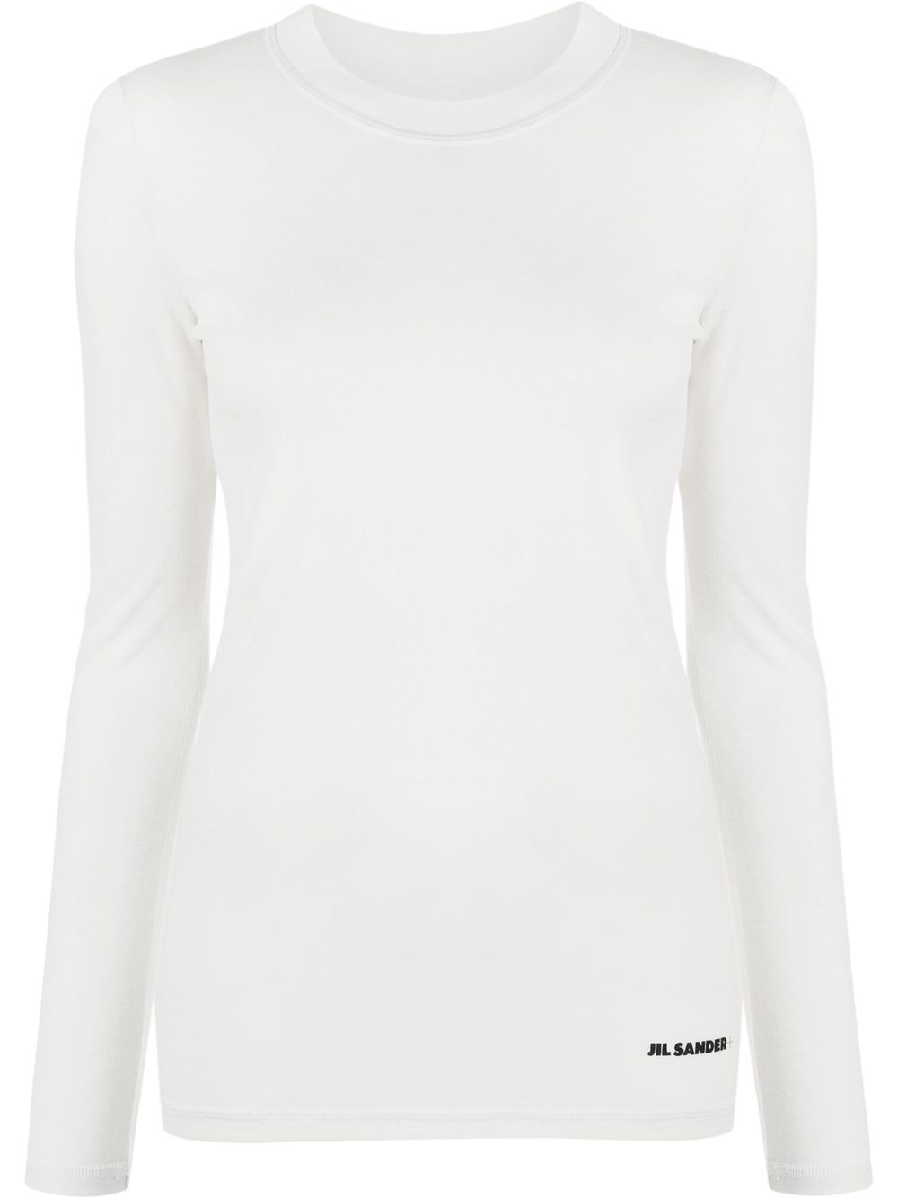Jil Sander logo印花长袖T恤 - 中性色
