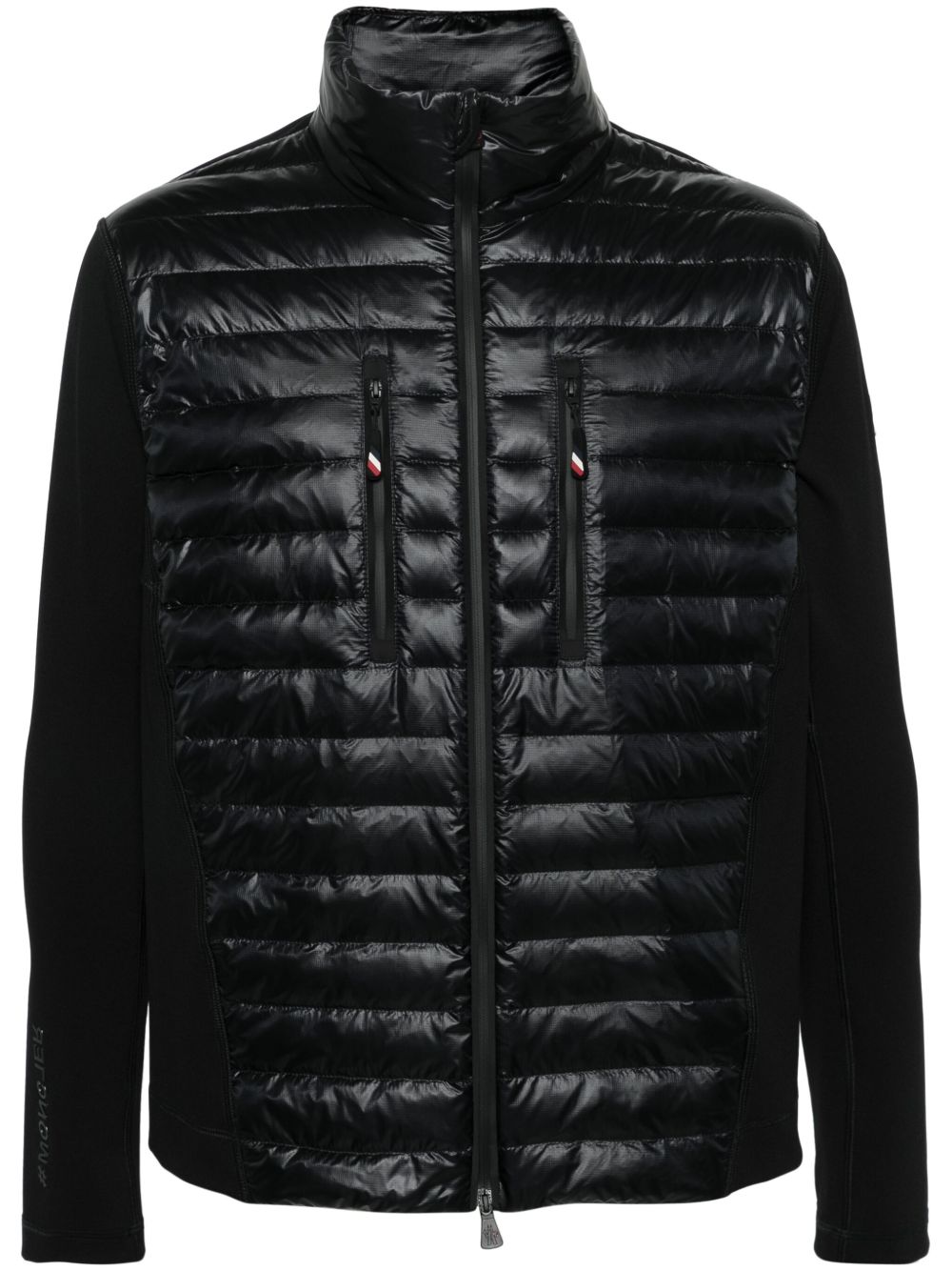 Moncler Grenoble 填充拼接轻薄夹克 - 黑色