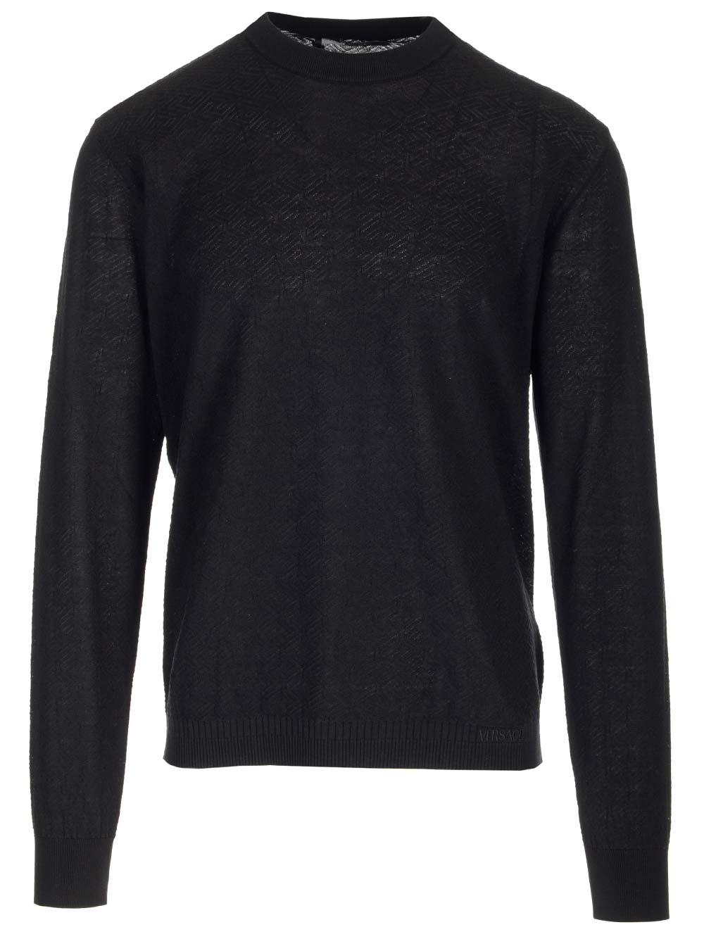 Versace Silk And Cotton Blend Sweater
