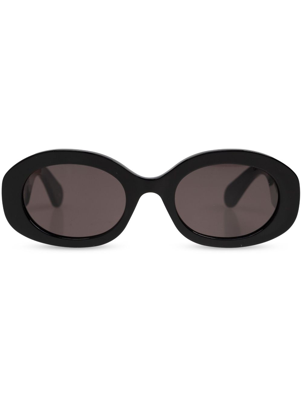 Chloé Eyewear 椭圆形框环保再生醋酸纤维太阳眼镜 - 黑色
