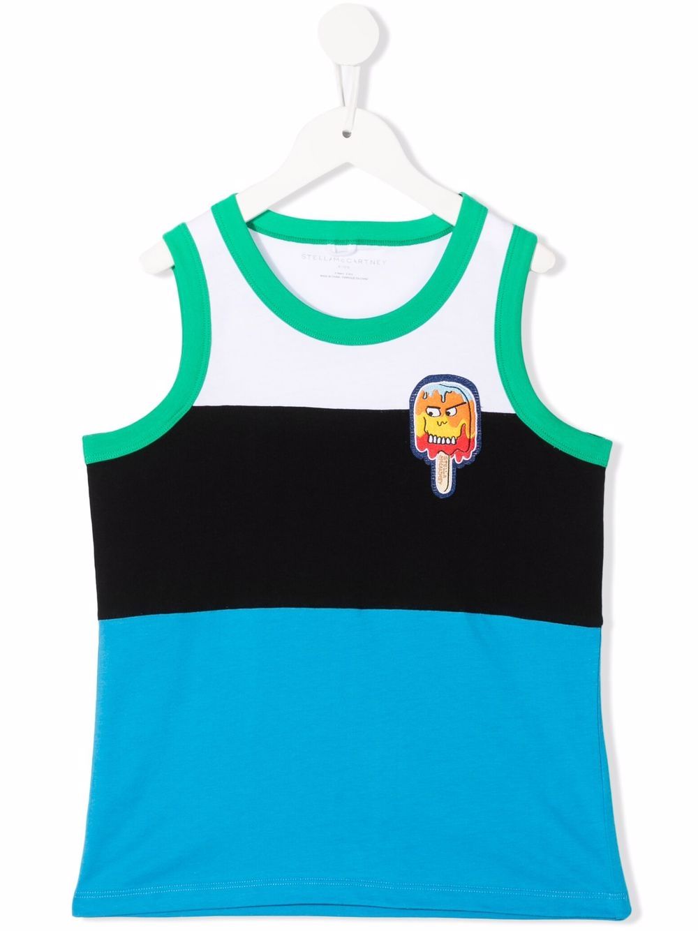 Stella McCartney Kids 条纹背心 - 蓝色