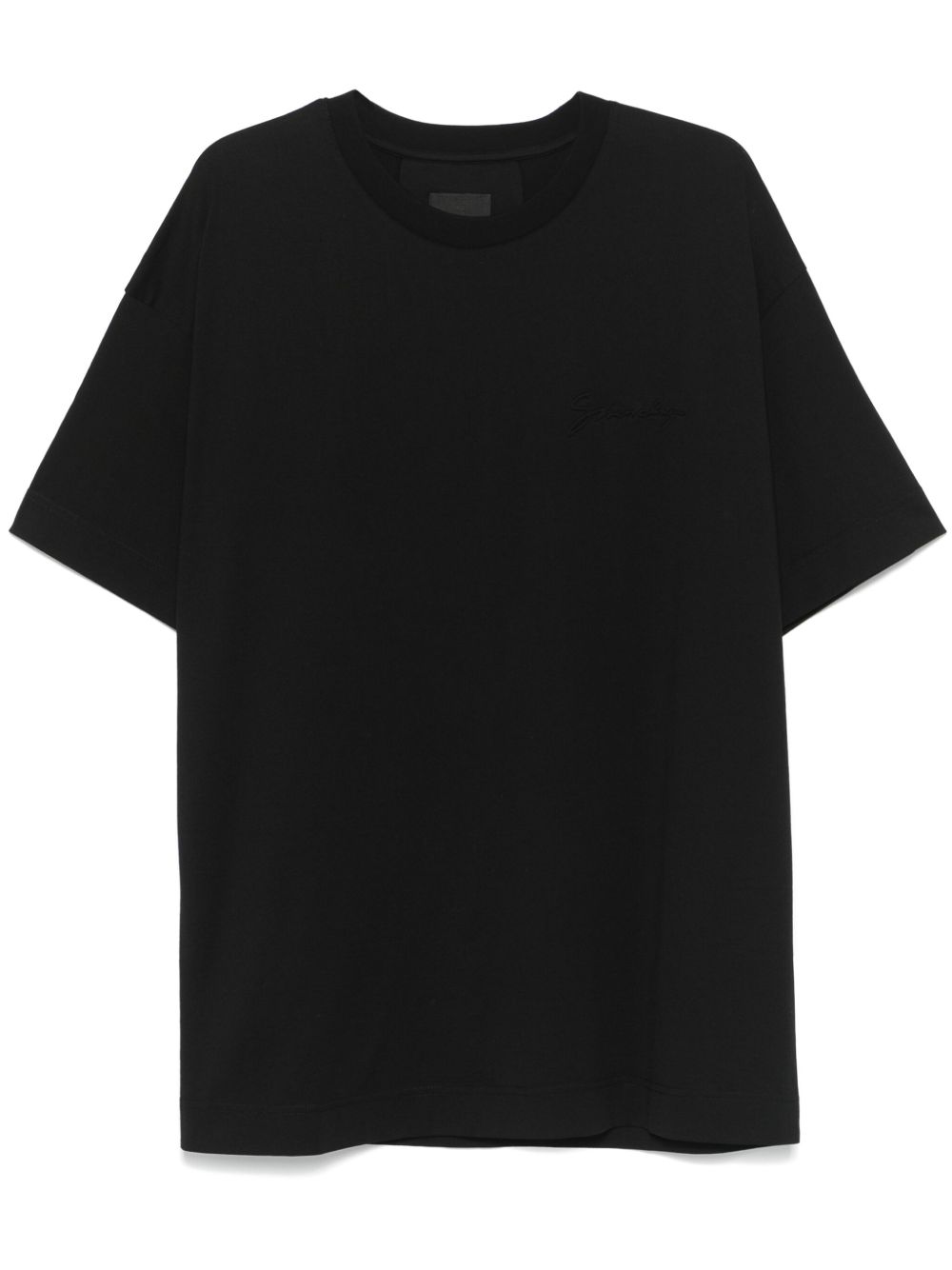 Givenchy logo压纹T恤 - 黑色