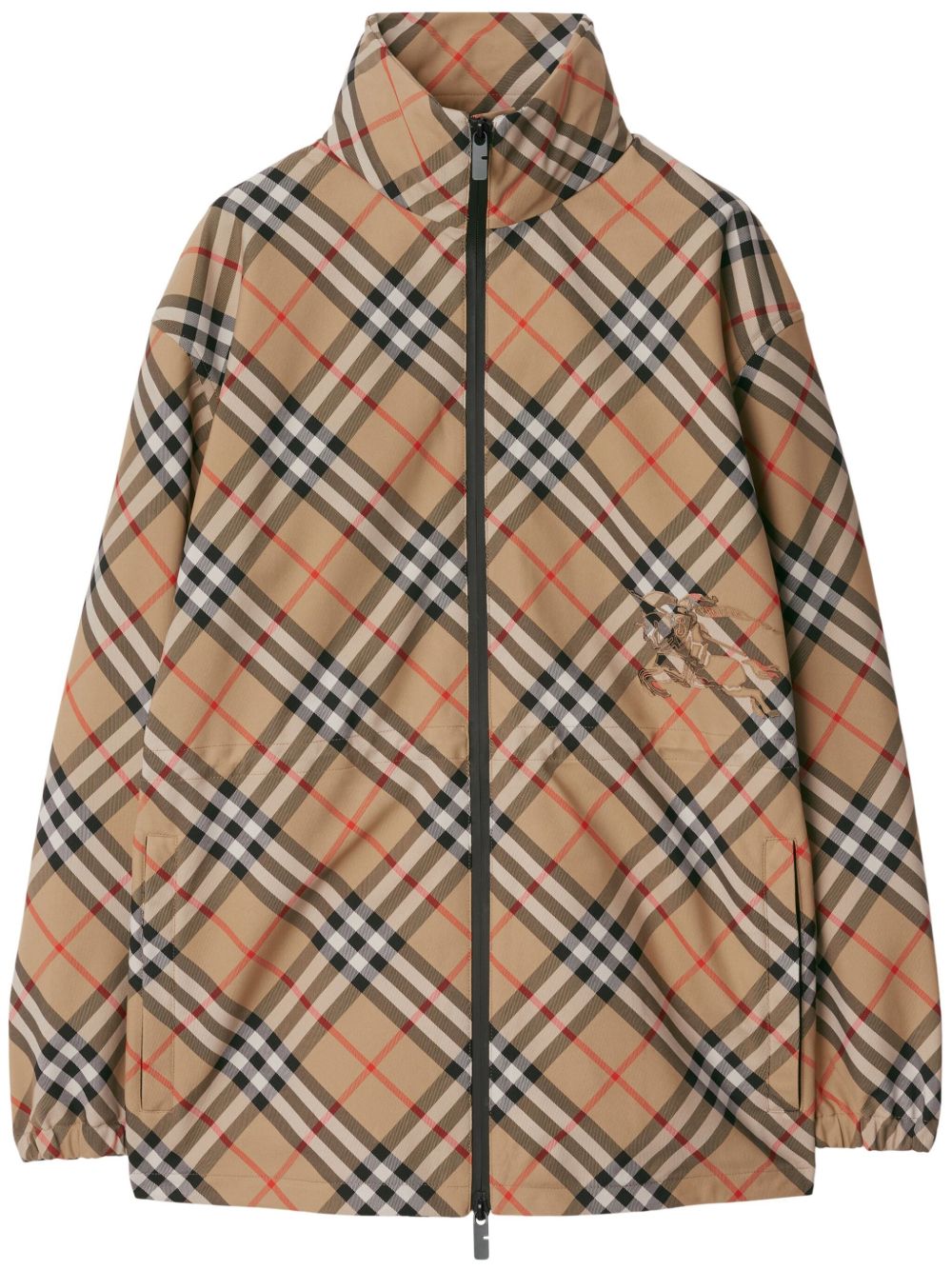 Burberry 格纹夹克 - 中性色