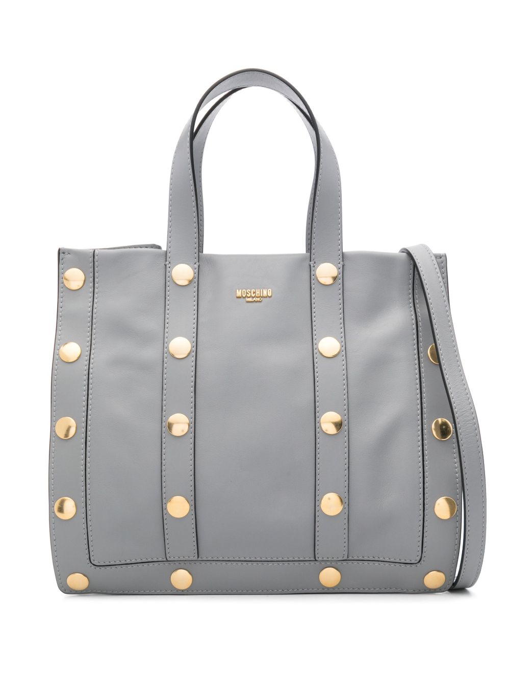 Moschino 摁扣手提包 - 灰色