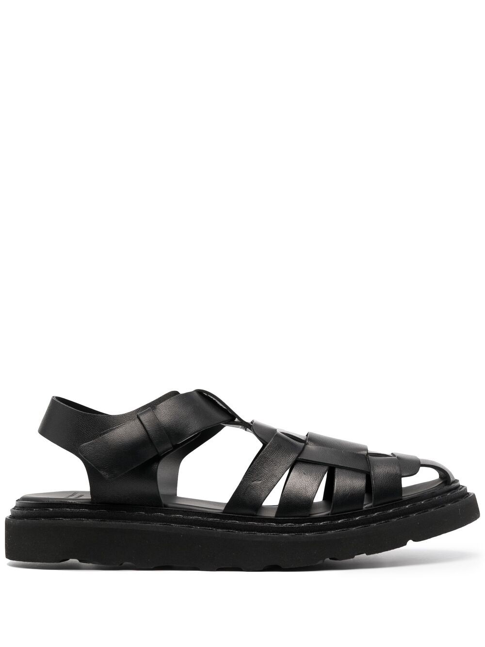 Officine Creative Ulla 5 皮质凉鞋 - 黑色