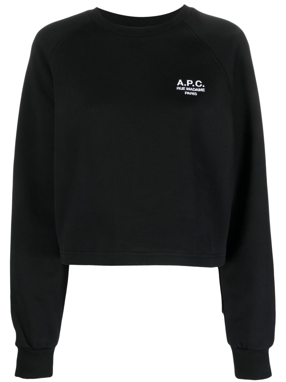 A.P.C. Oona logo刺绣卫衣 - 黑色