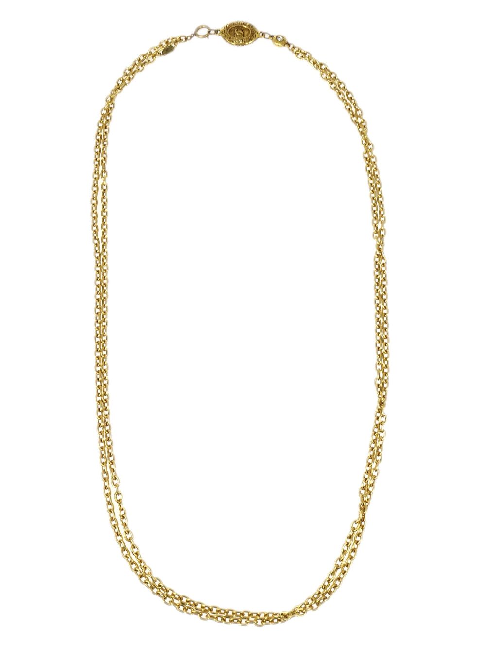 CHANEL Pre-Owned 链式项链（1980-1990年代典藏款） - 金色