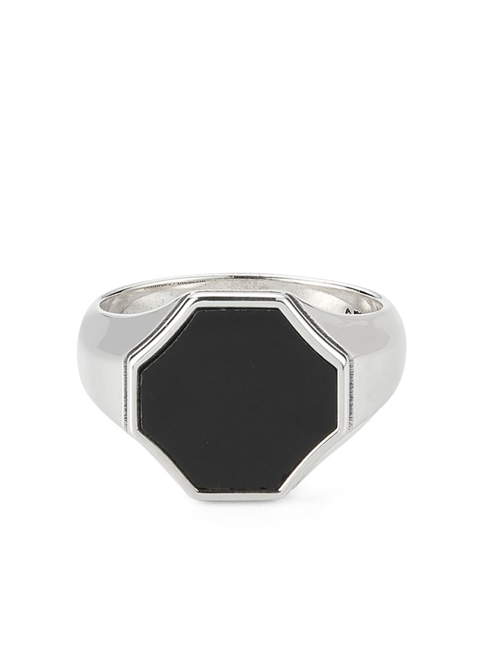 Emanuele Bicocchi Hex 图章戒指 - 银色