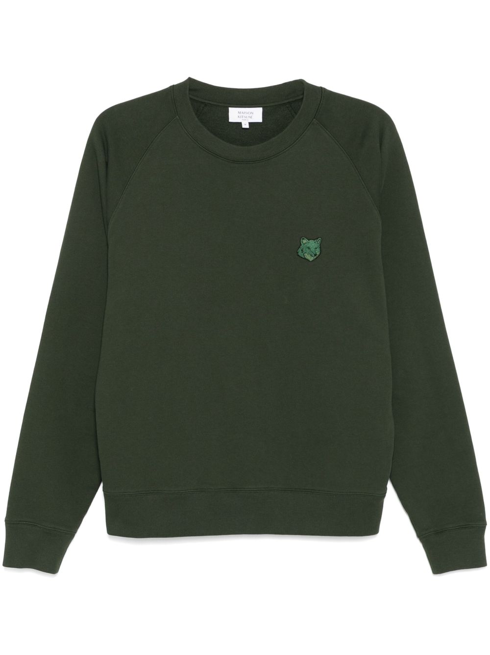 Maison Kitsuné Bold Fox Head 贴花宽松卫衣 - 绿色