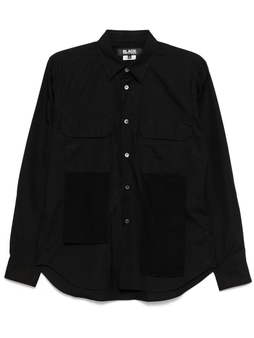 Black Comme Des Garçons 经典棉衬衫 - 黑色